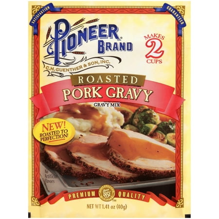 (4 Pack) Pioneer Brand Roast Pork Gravy Mix, 1.41