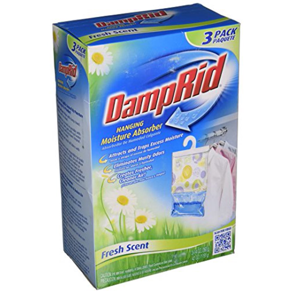 DampRid Hanging Moisture Absorber Air Freshner, Fresh Scent 14 Oz 3