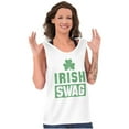 thumbnail image 3 of Irish Swag St Patrick's Day Shamrock Plus Size Graphic Tank Top Brisco Brands 2X, 3 of 5