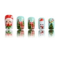 thumbnail image 4 of Christmas Press On Nails Snowman False Nails Lovely Elk Full Cover Stick on Nails Santa Claus False Nails for Woman, 4 of 9