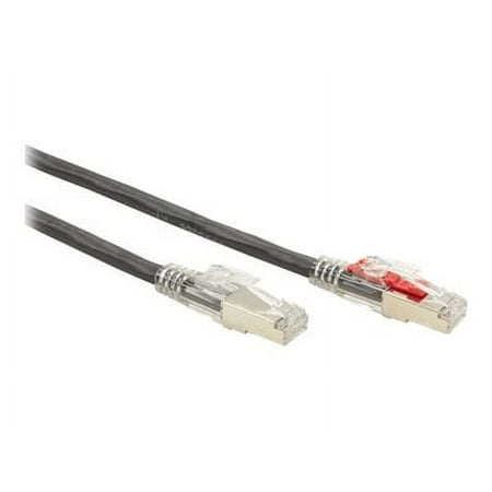 UPC: 0822088080442 | Black Box GigaTrue 3 – Patch cable – TAA Compliant – RJ-45 (M) to RJ-45 (M) – 10 ft – foiled unshielded twisted pair (F/UTP) – CAT 6a – booted  riser – black
