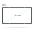 thumbnail image 1 of 150 inches Projector Screen Widescreen 16:9 Portable Projection Screen -Crease Foldable Indoor Outdoor Projector Movies Screen for Home Office, 1 of 7