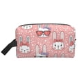 thumbnail image 2 of Uemuo Girl Rabbit Pattern Portable Toiletry Bags with Handle, Waterproof travel Make up Bags for Women, Large Capacity Travel Cosmetic Bags, 2 of 9