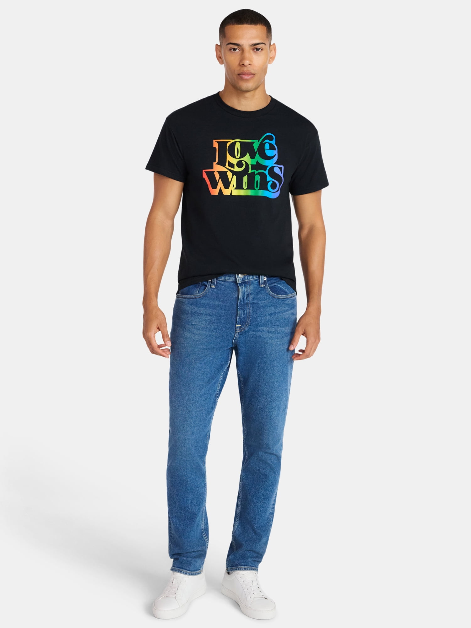 Pride Love Wins Graphic Tee Shirt, Men's Sizes XS-5XL
