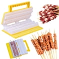 thumbnail image 2 of Xihbxyly Máquina para Pinchos de Barbacoa, Herramienta Eficiente para Pinchar Carne, Diseño de Espaciado Ajustable, Herramienta Portátil para Pinchos, Ideal para Cocinar Al Aire Libre, Picnics y Parr, 2 of 7