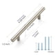 thumbnail image 3 of Ravinte 30 Pack 6-3/8" Cabinet Pulls Brushed Nickel Stainless Steel Kitchen Drawer Pulls Cabinet Handles 4" Hole Center, 3 of 5