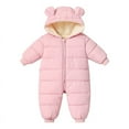 thumbnail image 5 of Cute Baby Clothes Newborn Boy Girl Snowsuit Winter Coats Infant Jumpsuit Bodysuits Registry Warm Hooded Suit, 5 of 6