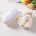 thumbnail image 5 of Nygoyerh Infant Baby Girl Spring Summer FlatsBow First Walker Crib Shoes With Headband Festival Baby Shower Gift, 5 of 5