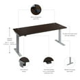 thumbnail image 3 of Move 40 Series 72W Height Adjustable Desk in Mocha Cherry - Engineered Wood, 3 of 7