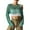 Green, variant on Women's Sexy Crop Top Ribbed Knit Cardigan With Cutout Detail