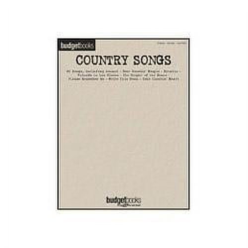 Hal Leonard Country Songs Budget Books Songbook