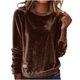 thumbnail image 2 of Karight Vintage Corduroy Shirts for Women Spring Fall Long Sleeve Crew Neck Top Casual Classic Fit Comfy Trendy Basic Pullovers, 2 of 5