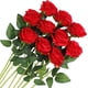 thumbnail image 1 of Paquete de 10 rosas artificiales Zhivalor flores de seda ramo de novia, 1 of 7