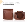 thumbnail image 3 of Andoer Camera Bag,Case Pu Leather Sq6 Instant Film Pu Leather With Leather With Adjustable Instax Square Sq6 Instant Film Camera Adjustable Compatible With Eryue Camera Ive Camera Ive Case, 3 of 6