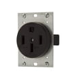 thumbnail image 3 of Flush Mount 50A 125/250V Power Receptacle, Black, 3 of 3