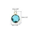 thumbnail image 2 of Crystal Birthstone Charm, December Pendants Drop Bead Lake Blue, for Jewelry Making, 10 Pack, 2 of 6