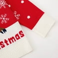 thumbnail image 6 of Lopecy-Sta Christmas Sweater for Toddler Girls (3-8Y), Kids Merry Christmas Reindeer Knit Crewneck Pullover, Winter Long Sleeve Xmas Knitted Top for Holiday Party Red, 6 of 7