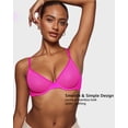 thumbnail image 6 of Women's Cosnufy Sheer Balconette Bra Demi Unlined Plunge Mesh See Through Sexy Bras Underwire, 6 of 6
