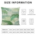 thumbnail image 5 of Leisuo Palm Tree Body Pillow Case Cover with Zipper, Leafy Branches in Tropical Summer Nature Rainforest Island Jungle, Decorative Accent Long Pillowcase, Pale, 5 of 5