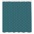 thumbnail image 3 of Ambesonne Antique Oriental Shower Curtain, Grungy Monochrome, 69"Wx84"L, Cadet Blue and Dark Teal, 3 of 3