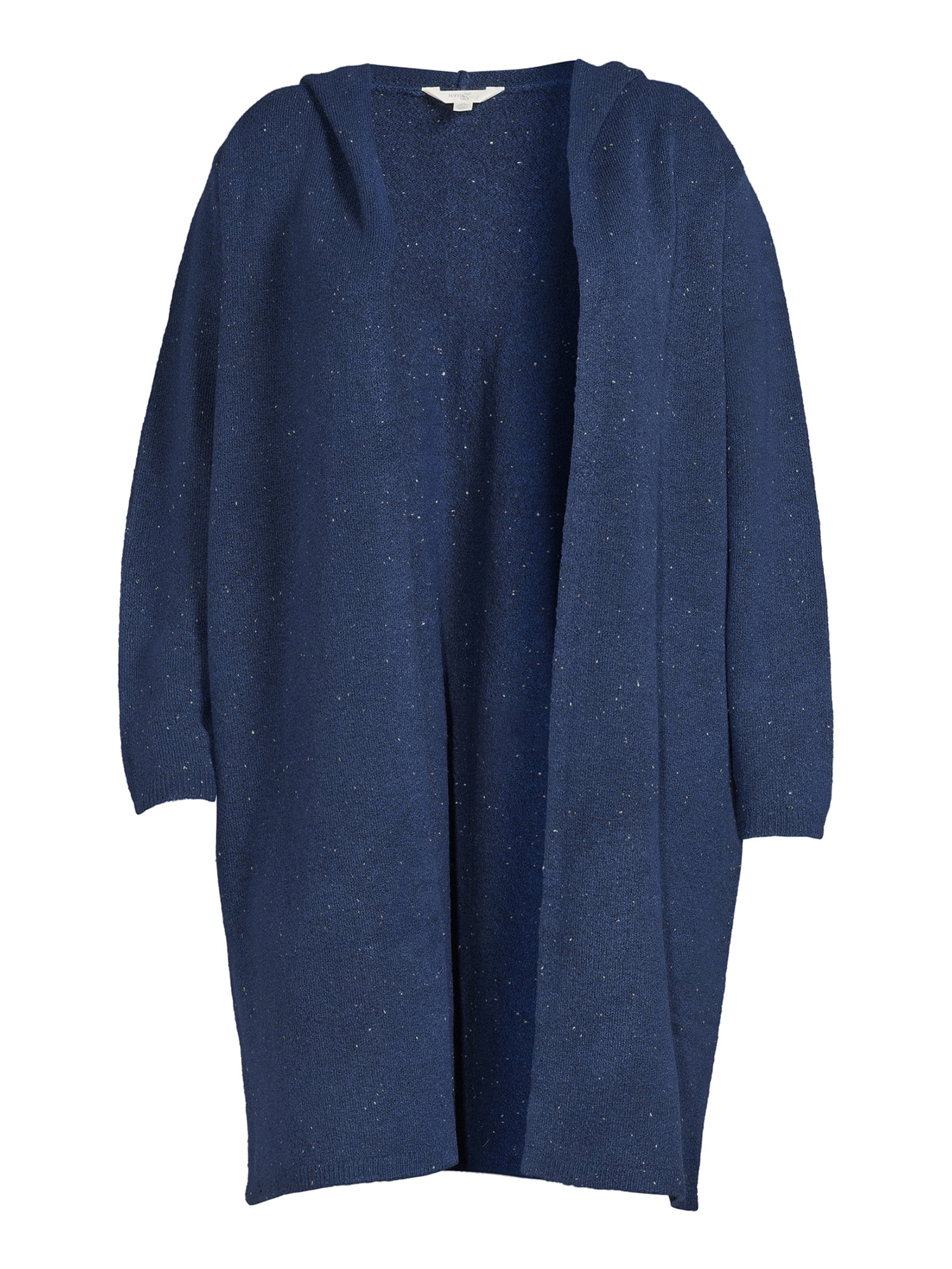 Terra & Sky Women's Plus Size Hooded Duster