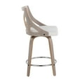 thumbnail image 5 of Charlotte Counter Stools for Kitchen Counter in Fabric and Chrome Footrest, Counter Height Chairs, Bar Stools Set of 2, Counter Height Chairs, Bar Stools For Kitchen Island, 5 of 6
