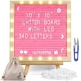 thumbnail image 1 of Pizarra DoubleCare de 25 cm x 25 cm con luces LED, 340 letras, 1 of 9