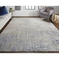 thumbnail image 5 of 5' X 8' Tan Ivory And Gray Abstract Power Loom Distressed Area Rug, 5 of 9