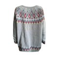 thumbnail image 5 of BUIgtTklOP Women's Casual Long Sleeve Sweaters Loose Crewneck Knit Solid Pullover Sweater Tops, 5 of 5