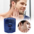 thumbnail image 1 of Transparent Double Head Shaver Men's High Power Digital Display Shaver Rechargeable Portable Small Steel Mini Transparent Body Double Head Shaver, 1 of 4
