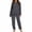 Dark Gray, variant on MaFYtyTPR Women's 2 Piece Pajama Suits Winter Thick Flannel Warm Pajama Set Solid Color Loose Thermal And Casual Home Clothes Blue L