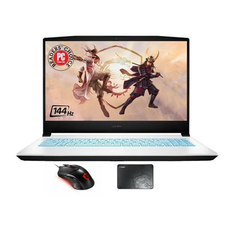 MSI Sword 15 Gaming/Entertainment Laptop (Intel i7-11800H 8-Core, 15.6in 144Hz Full HD (1920x1080), NVIDIA RTX 3050 Ti, 8GB RAM, 512GB PCIe SSD, Backlit KB, Win 11 Home) with Clutch GM08 , Pad