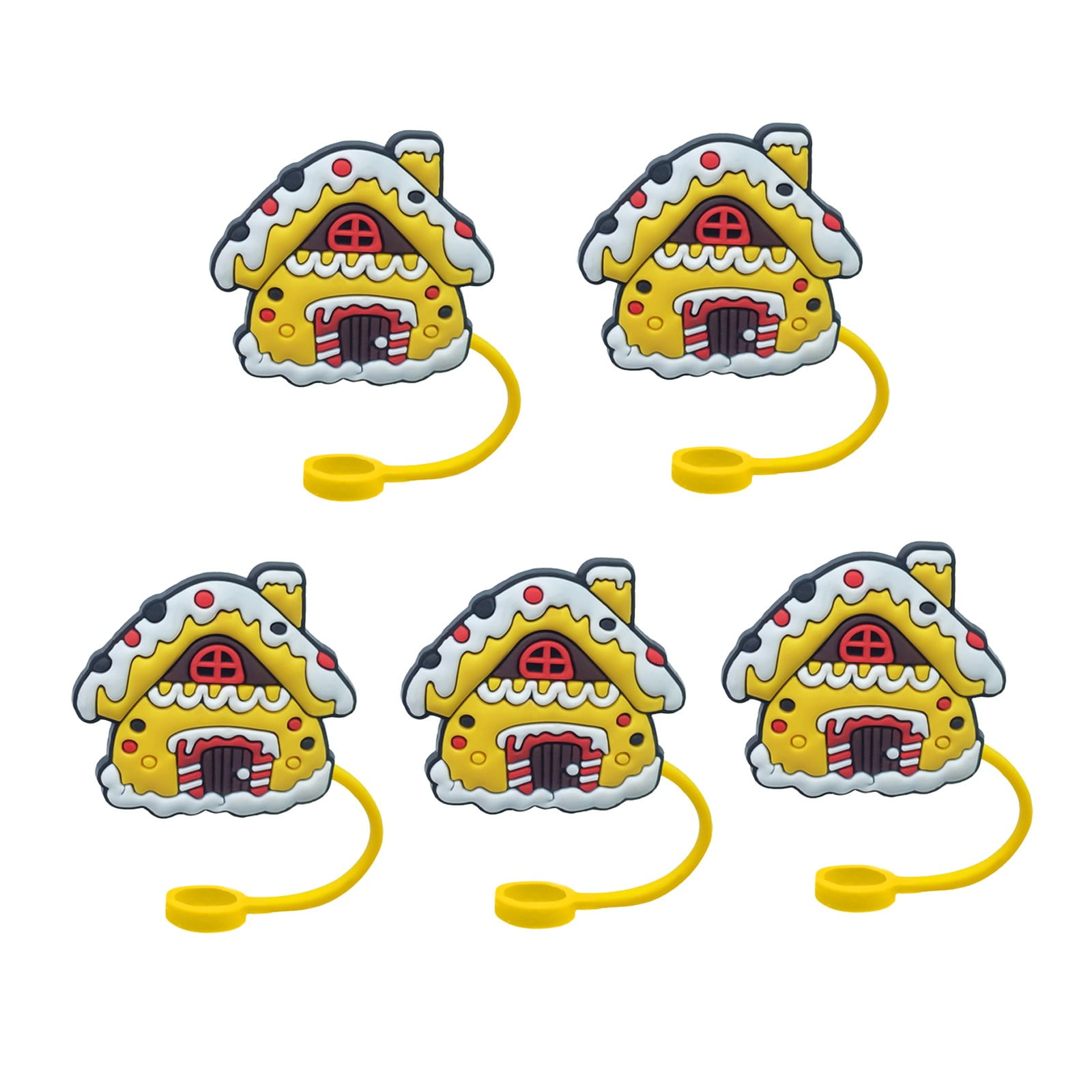 Noarlalf party favors Silicone Straw Caps Drinking Straw Straw Charms