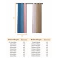 thumbnail image 6 of Blue Pink Brown Ombre Blackout Curtain 54 Inch Length 2 Panels Set, Vintage Farmhouse Wooden Two-layer Sewing Polyester Fiber Blackout Curtain with Grommet, 52" x 54" x 2, 6 of 9