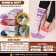 thumbnail image 5 of Calcetines de senderismo térmicos para mujer EBMORE de lana Merino, 5 pares, talla L, 5 of 6
