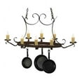 thumbnail image 4 of Meyda 151157 51 in. Handforged Oval 8 Light Pot Rack, 4 of 4