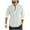 Mint Green, variant on Annhoo Men's Cotton T-Shirts Button Up Casual V Neck Long Sleeve Comfy Pullover Solid Color Dressy Trendy Outdoor Tops