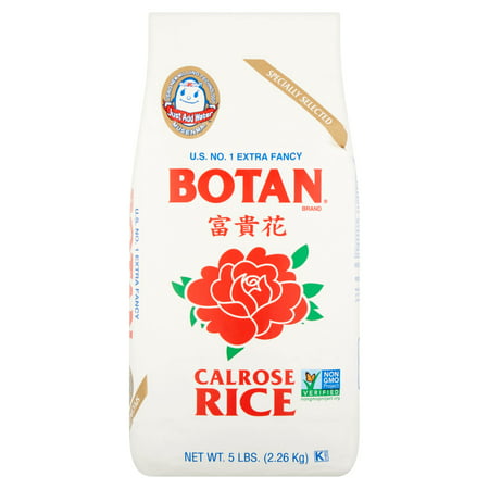 Botan Calrose Rice, 5 lb (Best Sushi Rice Brand)