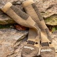 thumbnail image 5 of JEEP Men's Rugged Wool Blend Hiking Work Crew Socks - 1 Pair Pack- Heavyweight Cushioned Comfort and Blister Prevention, 5 of 7