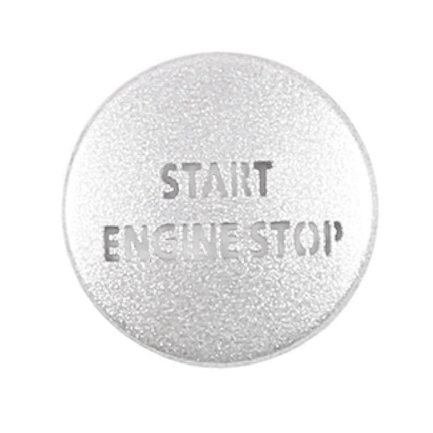 Engine Start Stop Push Button Switch Sticker Cover For LR4 Discovery 4 & Land Rover Range Rover Sport 2010-2013 Silver