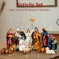 thumbnail image 4 of KUETH Indoor Nativity Set Christmas Nativity Scene Holiday Family Gift Religious Decorations 13 Pieces 7 inch, 4 of 6