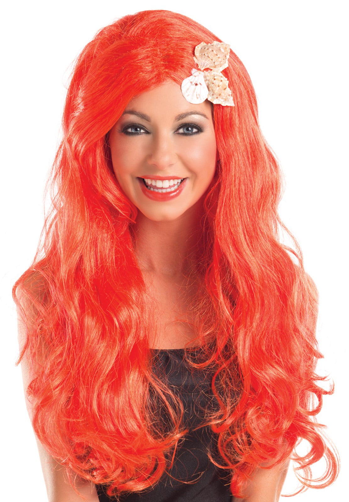 na school bijzonder Verschrikkelijk Long Mermaid Wig w/Shells - Walmart.com