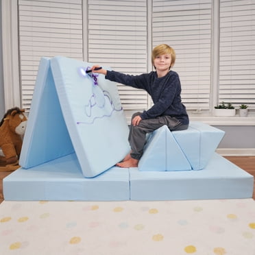 Imaginarium® Kids Magic Light Doodle Play Couch - Sky Blue