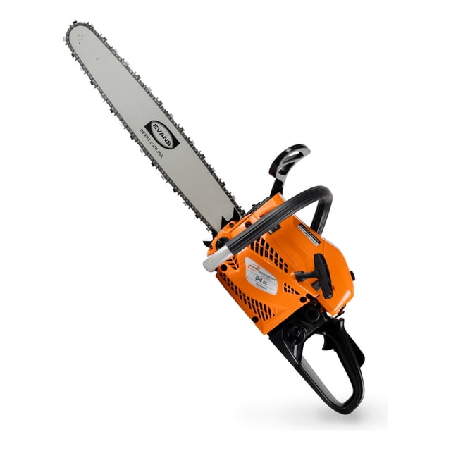 Motosierra Evans Uso Ligero Barra 20p 54cc 2t Antivibratoria