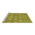 thumbnail image 2 of Ahgly Company Machine Washable Indoor Rectangle Abstract Yellow Modern Area Rugs, 2' x 5', 2 of 4