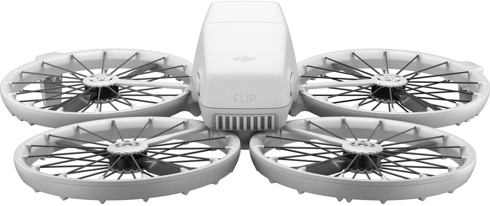 DJI Flip With RC 2 Screen Remote controller, 4 Battery Bundle with 128GB Micro SD Card,  Strobe Lights - Drone With 4K UHD Camera for Adults, Under 249g, Palm Takeoff