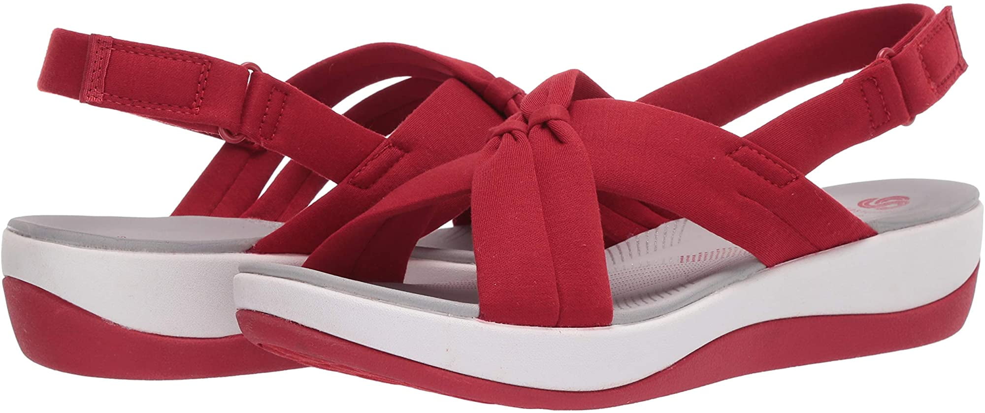 clarks womens red sandals
