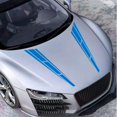 thumbnail image 2 of Blue Calcomanía universal para capó Dbs001 para capó de coche, vinilo lateral para carrocería de carreras, calcomanía de rayas modificada, decoración azul, 2 of 5