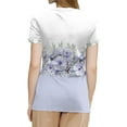 thumbnail image 2 of NAMTYQX Summer Shirts for Women Loose Fitting Short Sleeve Casual Scoop Neck Stretch Womens Graphic Tees Light Purple Size S, 2 of 5