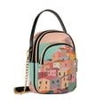 thumbnail image 7 of FORMRS Crossbody Bag for Women Quilted Travel Shoulder Cell Phone Purse with Chain Strap Handbag, Cityscape Painting, 7 of 7